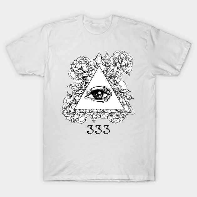 Mystic Numbers 333 T-Shirt by Amanda Jane